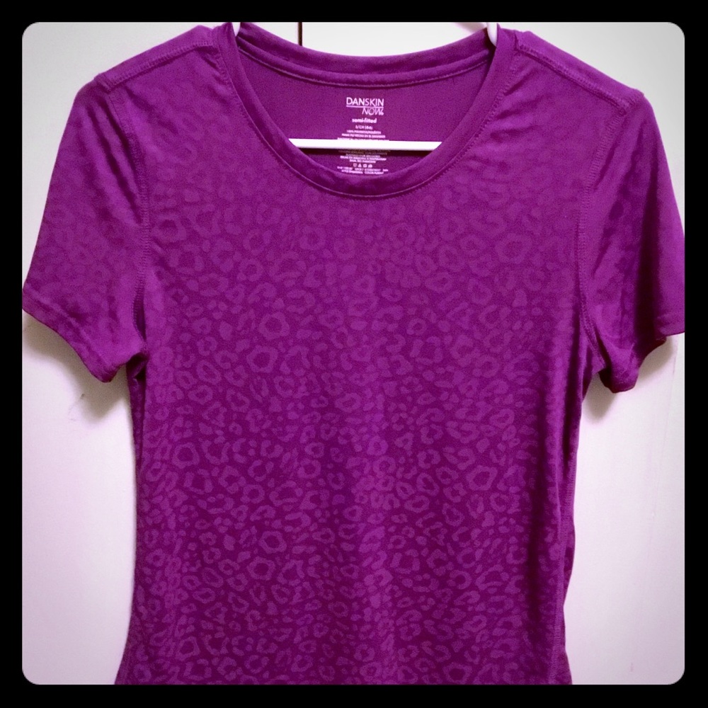 Purple Leopard Athletic Tee